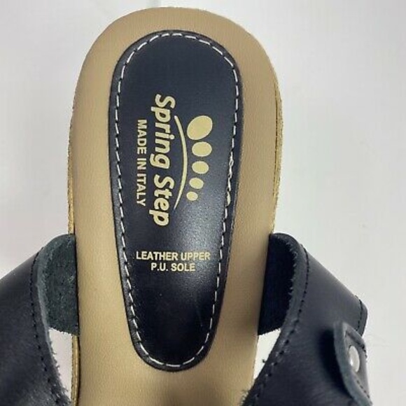 Spring Step MADE IN ITALY Strap Sandals Heels Sz 42 US 10.5/11 Comfort Faux cork - Picture 10 of 10